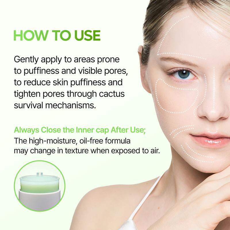CACTOX PORE RELIEF MULTI BALM skincare stick shown as a small round pale green and white balm container