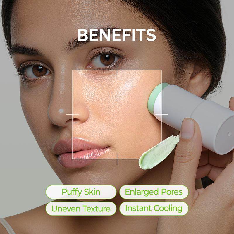 CACTOX PORE RELIEF MULTI BALM skincare stick with a white tube and mint-green balm tip, shown gliding on skin