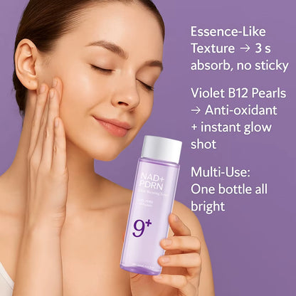 NAD+PDRN Glow Boosting Toner - Hydrate, Firm, and Revitalize Your Skin with 50+ Peptides for a Youthful Glow - 120ML