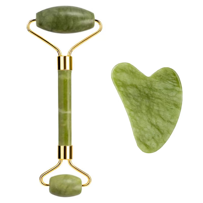 Revitalize Your Skin with the Gua Sha Jade Massager Roller - Enhance Beauty and Reduce Tension for Face, Neck, and Eyes