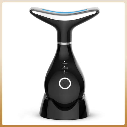 Revitalize Your Skin with the 3-in-1 LED Neck Beauty Device - Microcurrent Facial Massager for Daily Anti-Aging Skincare