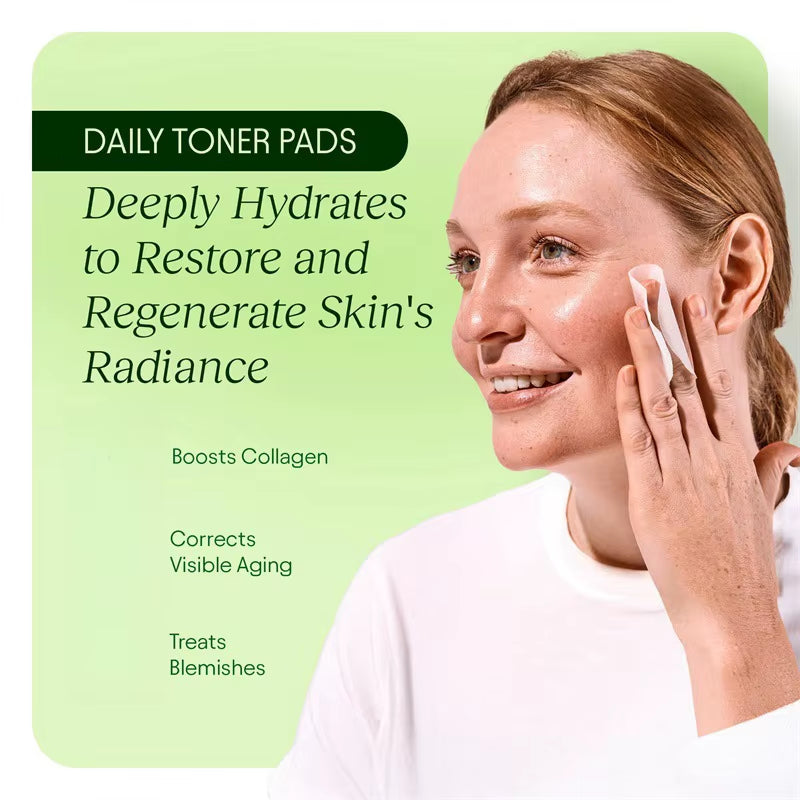 Revitalize Your Skin with Korean NAD+ Anti-Aging Cream &amp; 100 Polishing Cotton Pads for Youthful Radiance