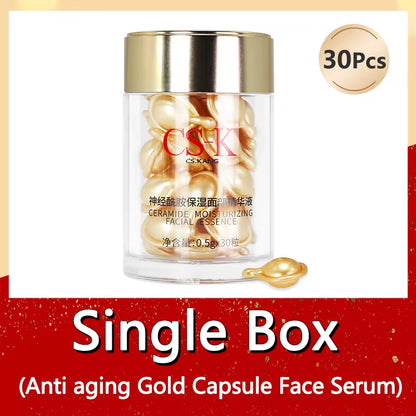 30/90Pcs Highly Concentrated Ceramide Face Capsule Serum Moisturizing, Firming, Anti-Aging, Strengthen Barrier Skin Care Essence