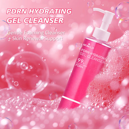 Experience Radiant Skin with DNA PDRN Salmon Pink Foam Cleansing Gel - Deep Cleansing, Oil Control, and Blackhead Removal