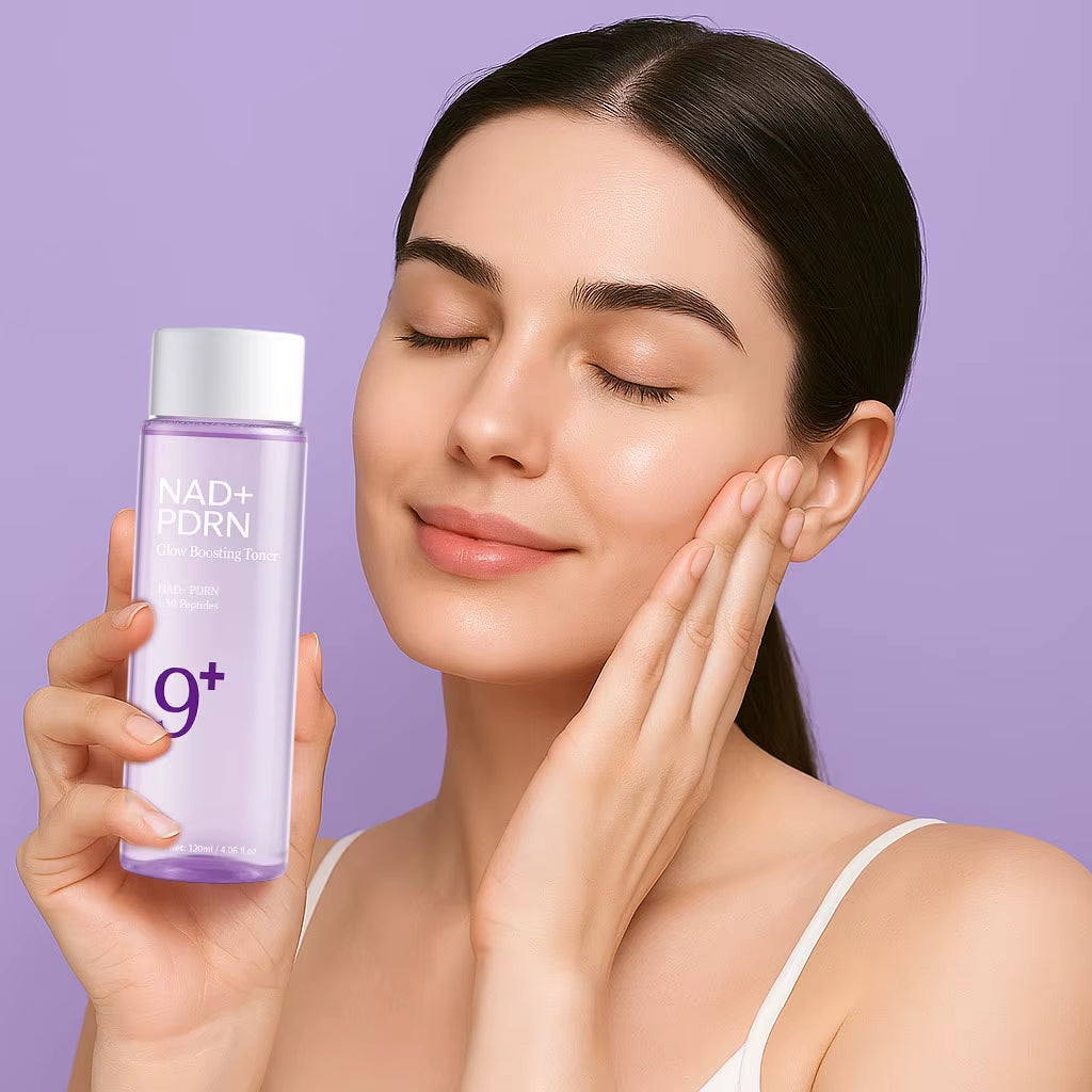 NAD+PDRN Glow Boosting Toner - Hydrate, Firm, and Revitalize Your Skin with 50+ Peptides for a Youthful Glow - 120ML