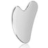 ice facial roller set featuring a smooth silver stainless steel gua sha tool with a curved massage design
